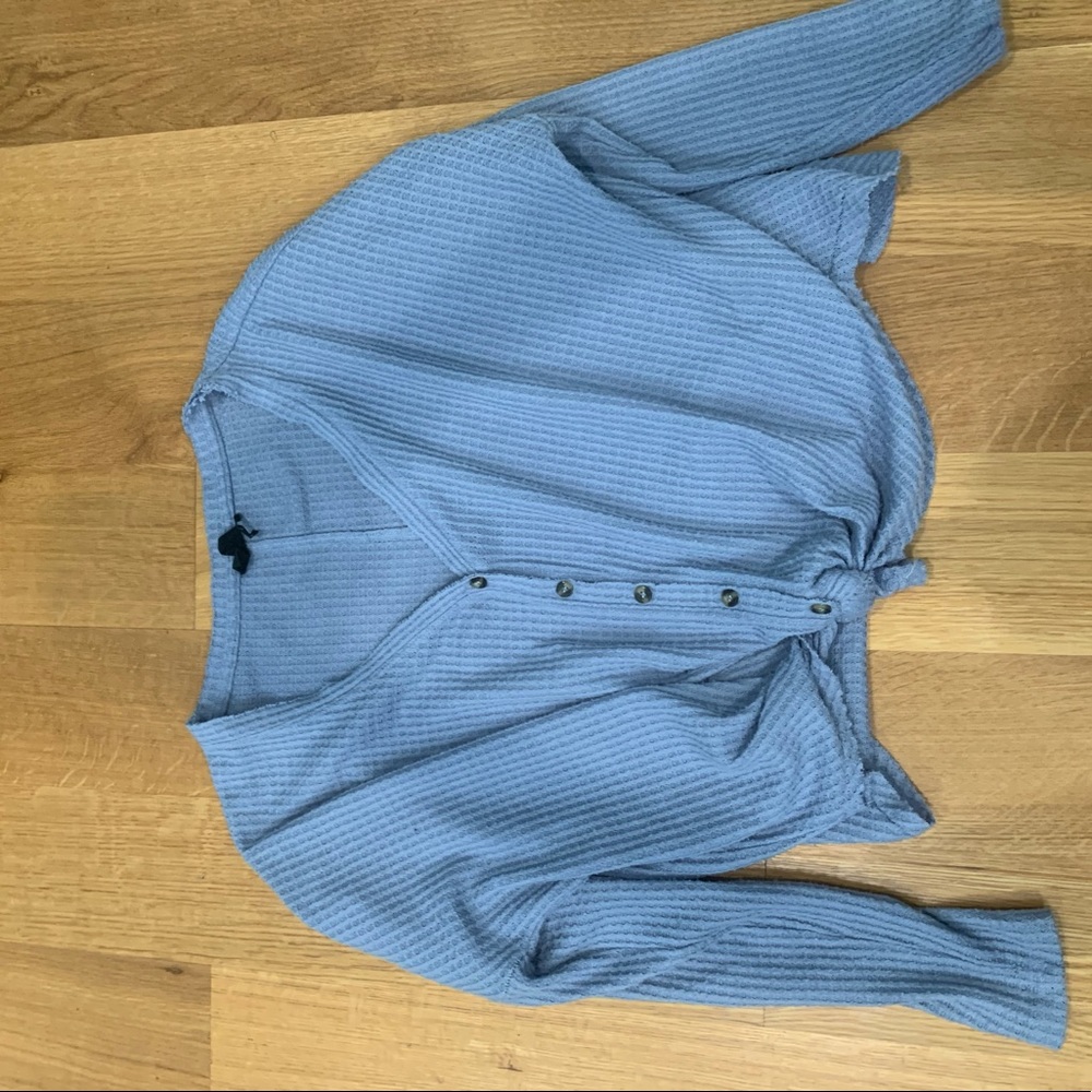 Out from Under Jojo oversized thermal button-front